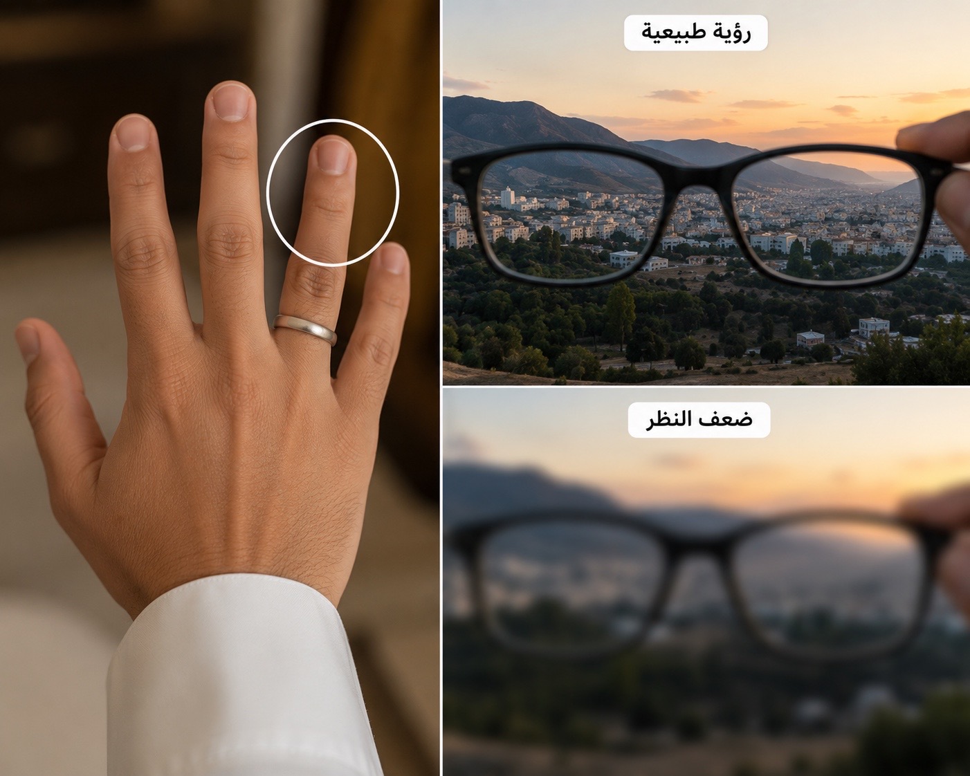تفسير رؤيا اصبع البنصر 👁وضعف النظر